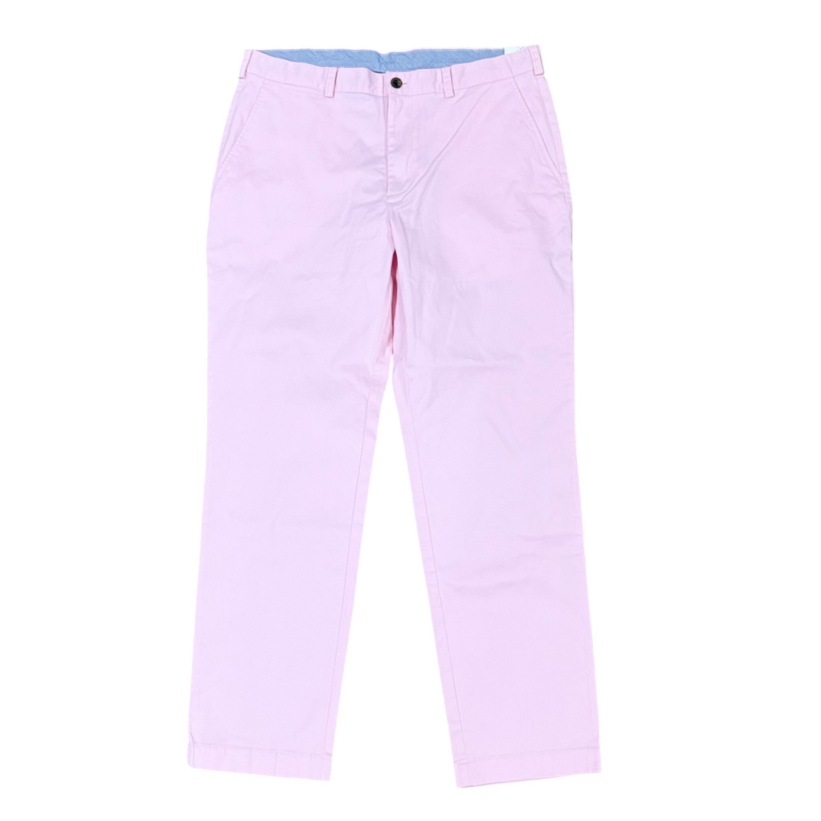 Brooks Brothers Clark Pink Chino Pants Mens W38 L32 Flat Front Casual Dress New